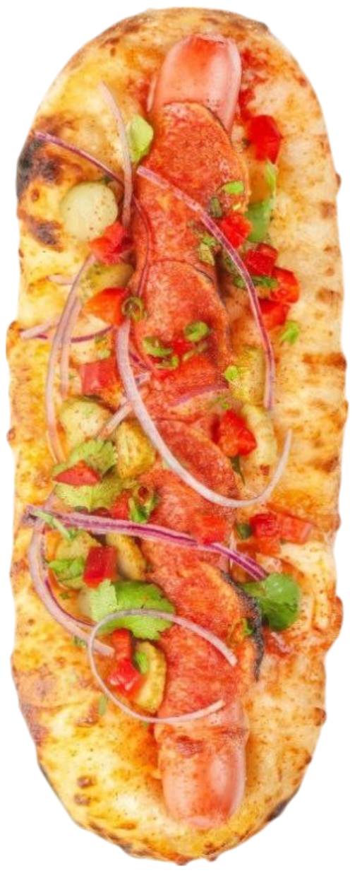 Хот-дог с Моцареллой с пепперони Хот-дог с Моцареллой с пепперони