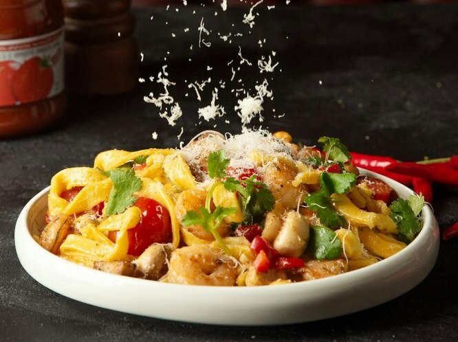 Том Ям с морепродуктами Том Ям с морепродуктами